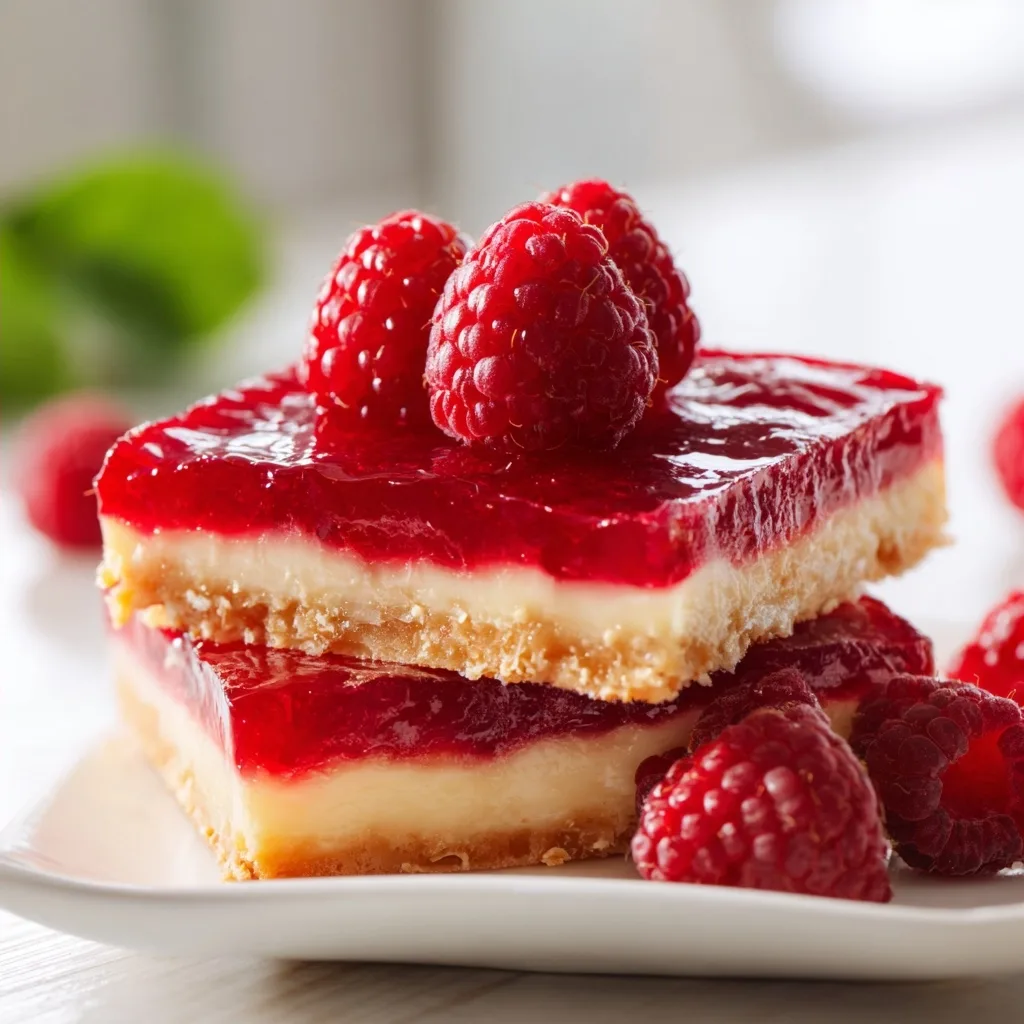 No-Bake Raspberry Dessert with Cream Cheese and Cream